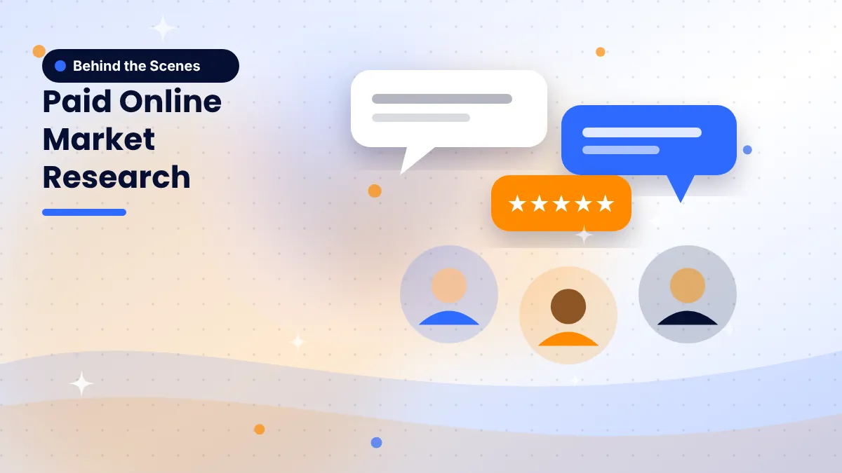 Cover illustration: Paid Online Market Research Explained: Surveys, Focus Groups and More