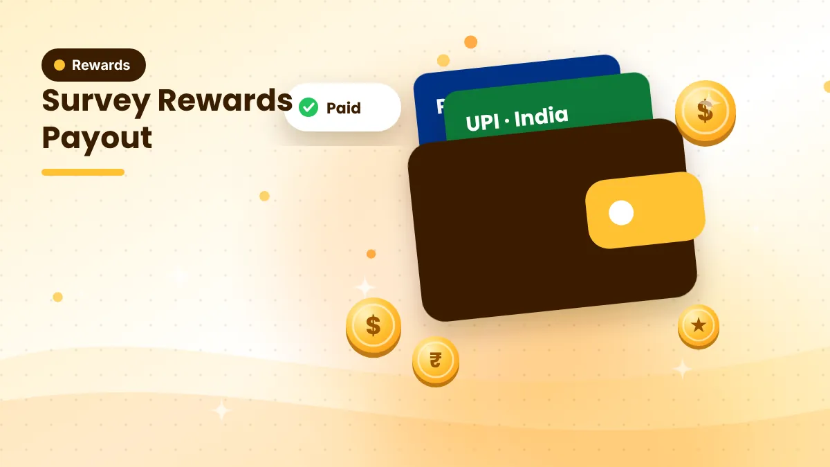 Cover illustration: Survey Rewards Compared: PayPal vs UPI vs Wire Transfer vs Amazon Gift Card